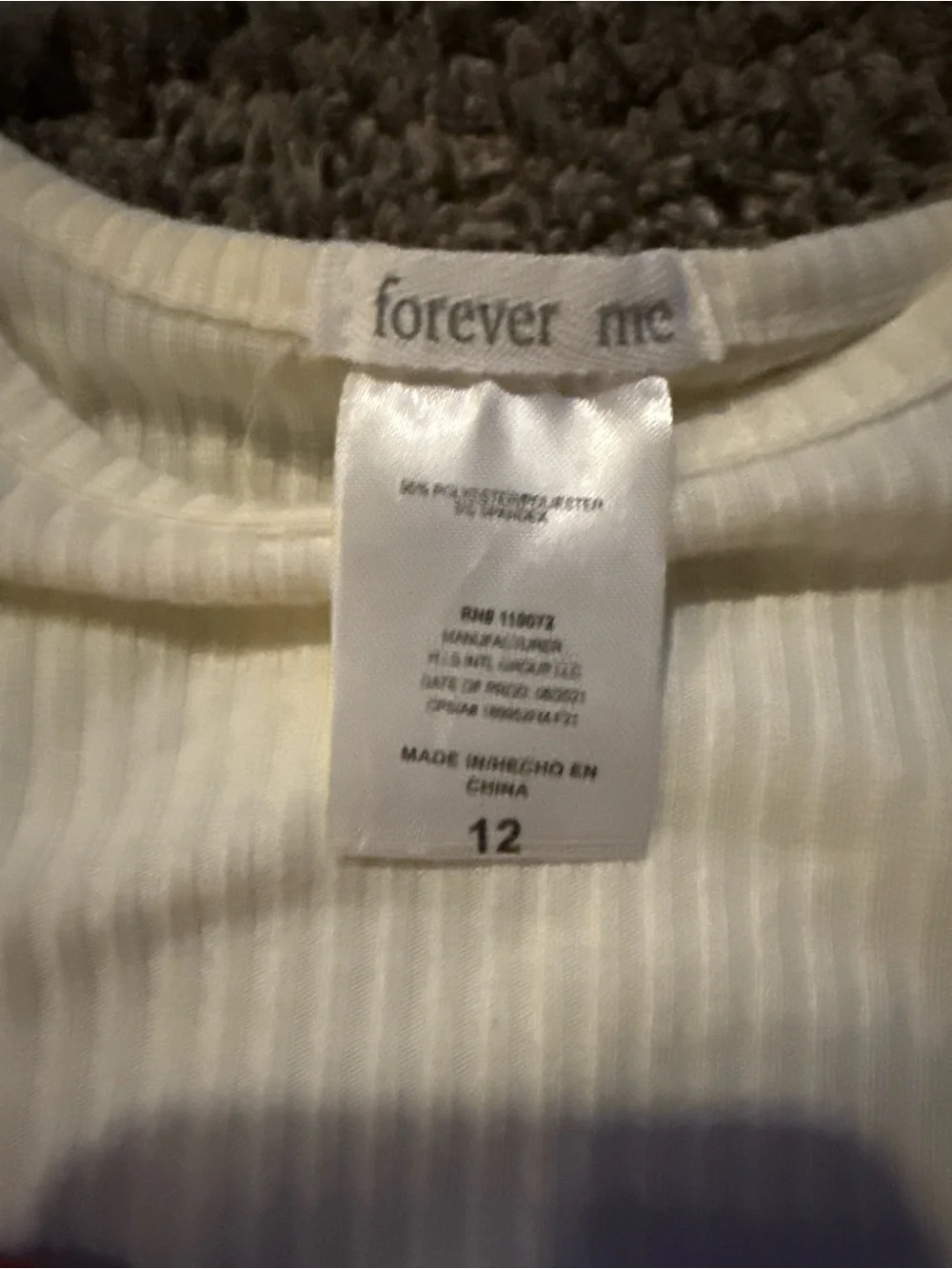 Forever Me Rust Corduroy Button-Front Pinafore Dress with Cream Tee